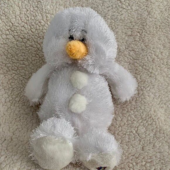 Ganz Webkinz White Snowman No Code Plush Winter Christmas Fuzzy Stuffed Animal - Picture 1 of 6